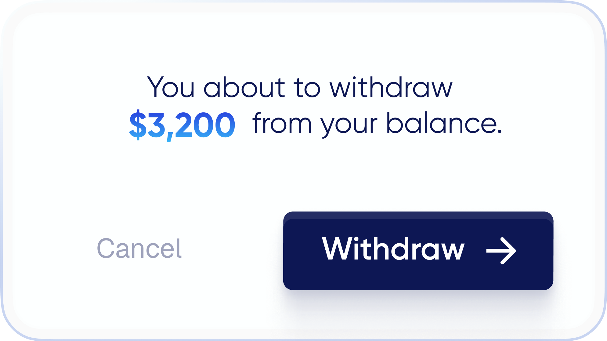 Instant withdraw